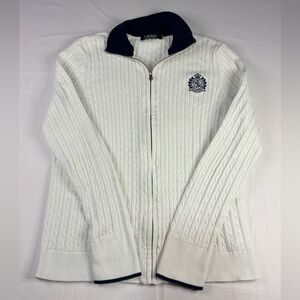 Women’s Lauren Ralph Knit Zip Up Cardigan | $40